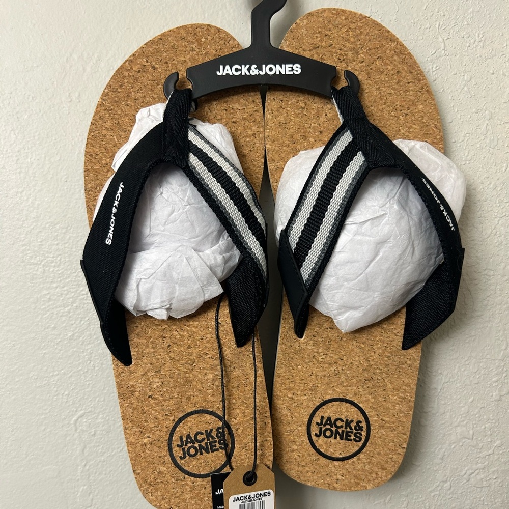 Jack & Jones cork flip flops